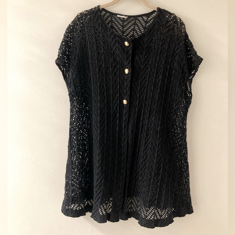 Navy Knit Cover Up size Large‎
